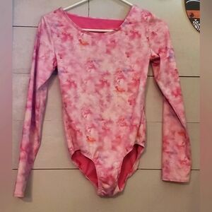 Multicolored Girls Leotard Gymnastics & Dance, PINK (Girls Size 14/16)